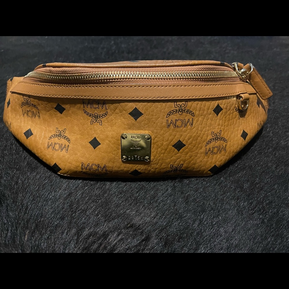MCM ICONIC MONOGRAM WAIST BAG